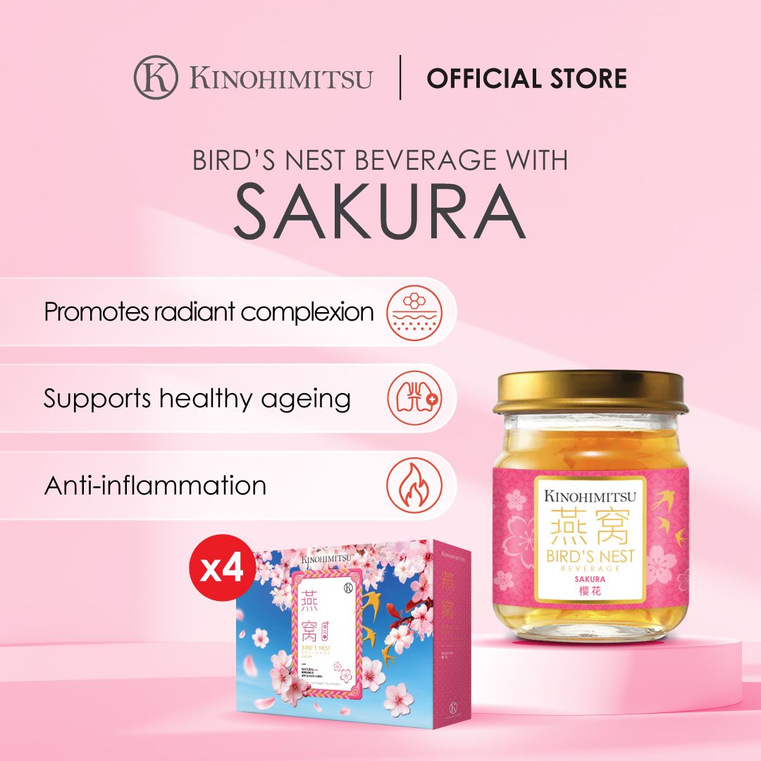 [Bundle of 4] Kinohimitsu Bird’s Nest Beverage with Sakura 8's